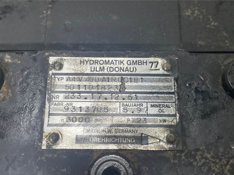 WACKER NEUSON 5011018233/1000192758-Hydromatik A4V40-Drive pump - Hydraulique pour Engins de chantier: photos 4 WACKER NEUSON 5011018233/1000192758-Hydromatik A4V40-Drive pump - Hydraulique pour Engins de chantier: photos 4