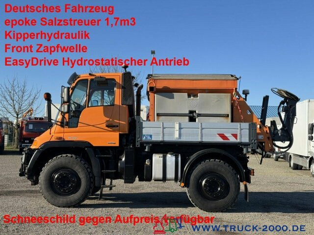 Unimog U 400 4x4 Winterdienst epoke Salzstreuer 238 PS - Camion: photos 1 Unimog U 400 4x4 Winterdienst epoke Salzstreuer 238 PS - Camion: photos 1