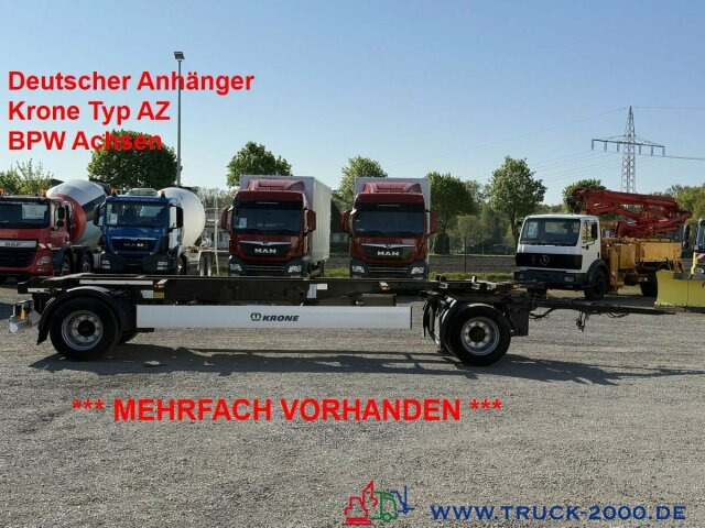 Krone AZ18 Box Carrier - Luft - BPW Achsen - Remorque porte-conteneur/ Caisse mobile: photos 1 Krone AZ18 Box Carrier - Luft - BPW Achsen - Remorque porte-conteneur/ Caisse mobile: photos 1