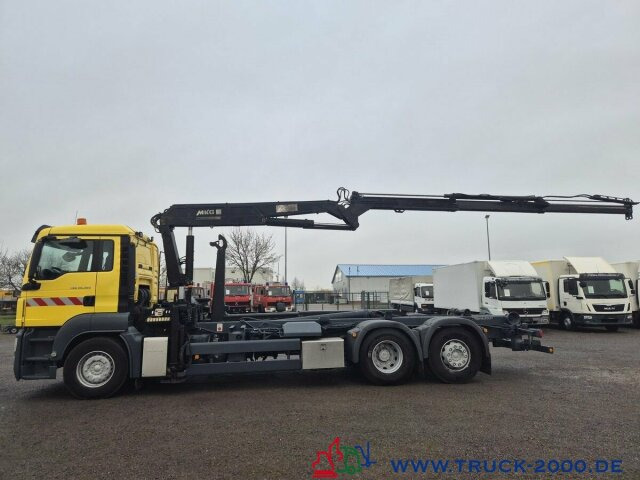 Camion ampliroll, Camion grue MAN TGS 26.320 Meiller RK 2070+ Kran MKG HLK 177+FB: photos 7