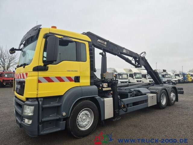 Camion ampliroll, Camion grue MAN TGS 26.320 Meiller RK 2070+ Kran MKG HLK 177+FB: photos 10