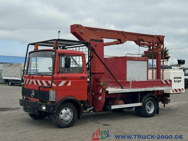 Camion avec nacelle Mercedes-Benz 709 D Ruthmann Hubsteiger Arbeitshöhe 12,60 m: photos 6