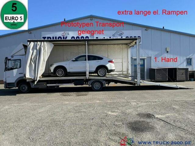 Mercedes-Benz 822 Atego Geschlossener Transport + el. Rampen - Camion porte-voitures: photos 1 Mercedes-Benz 822 Atego Geschlossener Transport + el. Rampen - Camion porte-voitures: photos 1