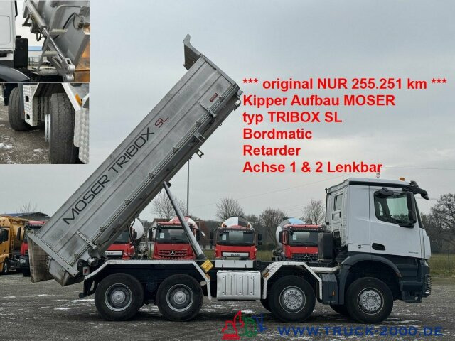 Mercedes-Benz Arocs 3248 8x4/4 Moser 3 Seiten Kipper Retarder - Camion benne: photos 1 Mercedes-Benz Arocs 3248 8x4/4 Moser 3 Seiten Kipper Retarder - Camion benne: photos 1