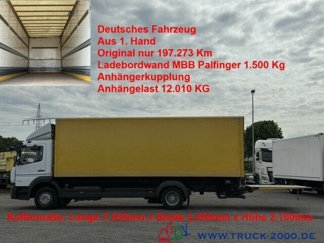 Mercedes-Benz Atego 1224 Koffer MBB Palfinger LBW 1.500KG AHK - Camion fourgon: photos 1 Mercedes-Benz Atego 1224 Koffer MBB Palfinger LBW 1.500KG AHK - Camion fourgon: photos 1