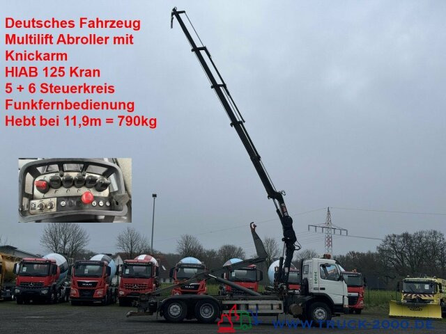 Volvo 340 HIAB Kran 11,9m=790kg 5+6 Steuerkreis Klima - Camion ampliroll, Camion grue: photos 1 Volvo 340 HIAB Kran 11,9m=790kg 5+6 Steuerkreis Klima - Camion ampliroll, Camion grue: photos 1