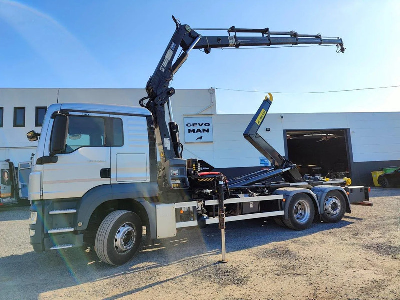 MAN TGS 26.320 Euro5 containersysteem Marrel Kraan HIAB 200/4 - Camion ampliroll, Camion grue: photos 1 MAN TGS 26.320 Euro5 containersysteem Marrel Kraan HIAB 200/4 - Camion ampliroll, Camion grue: photos 1