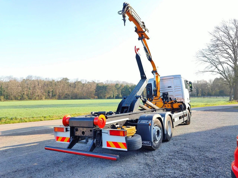 MAN TGX 26.400 6x2 Euro5 Container LEEBUR + Crane Effer 145 - Camion ampliroll, Camion grue: photos 4 MAN TGX 26.400 6x2 Euro5 Container LEEBUR + Crane Effer 145 - Camion ampliroll, Camion grue: photos 4