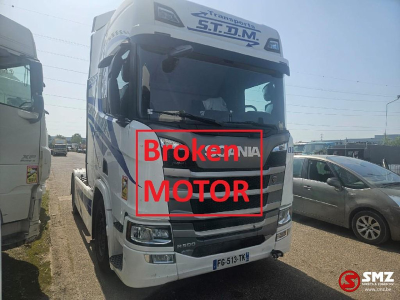 Scania R 500 MOTOR Dammage motorschaden - Tracteur routier: photos 1 Scania R 500 MOTOR Dammage motorschaden - Tracteur routier: photos 1