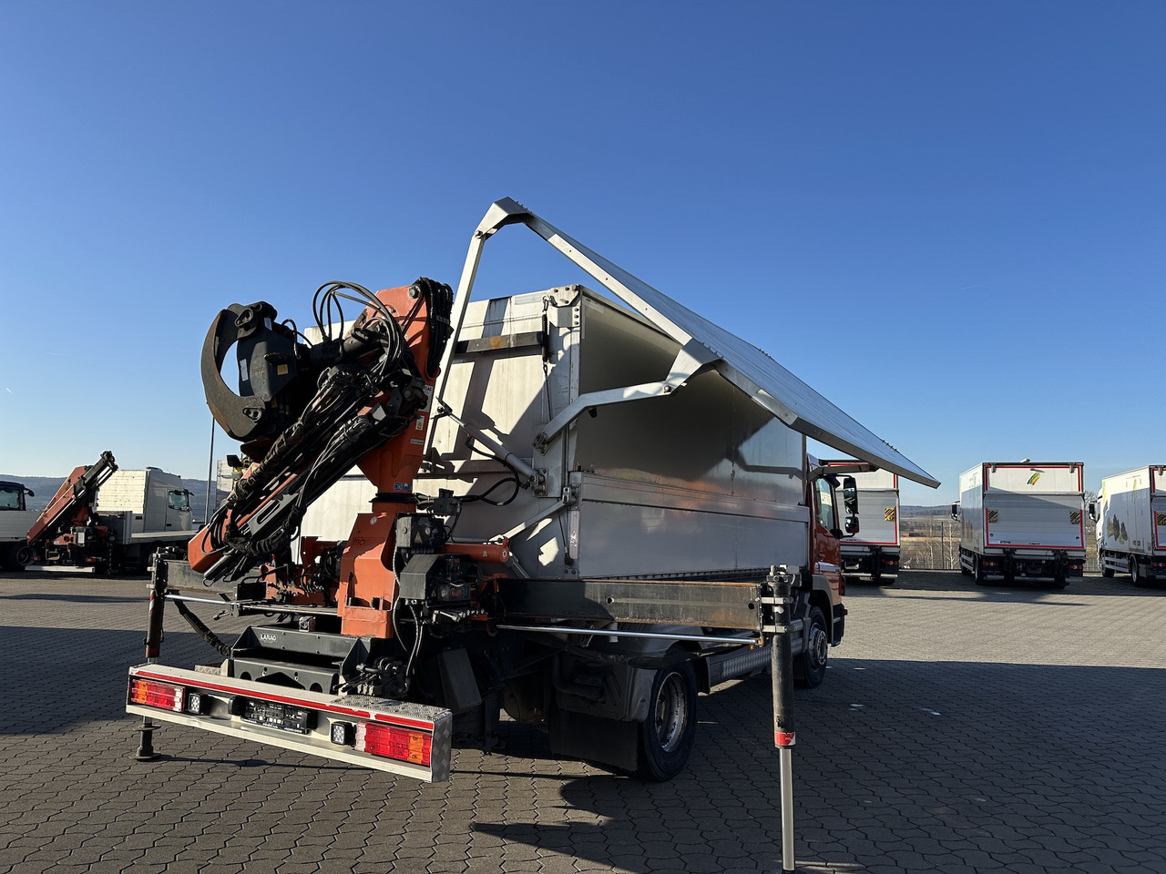 Mercedes-Benz Atego 1529 4x2  Atlas 57.3-A2   Kadaverkipper - Camion grue, Camion benne: photos 2 Mercedes-Benz Atego 1529 4x2  Atlas 57.3-A2   Kadaverkipper - Camion grue, Camion benne: photos 2