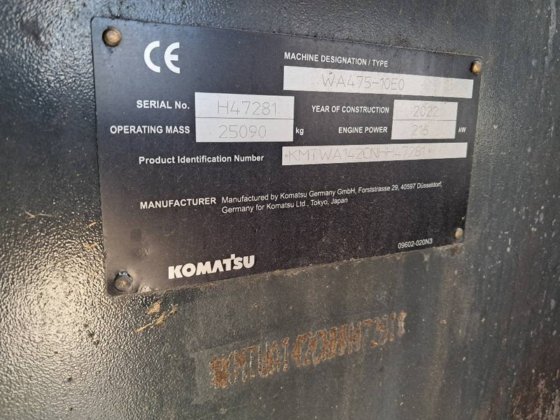 Komatsu WA475-10E0 - Chargeuse sur pneus: photos 2 Komatsu WA475-10E0 - Chargeuse sur pneus: photos 2