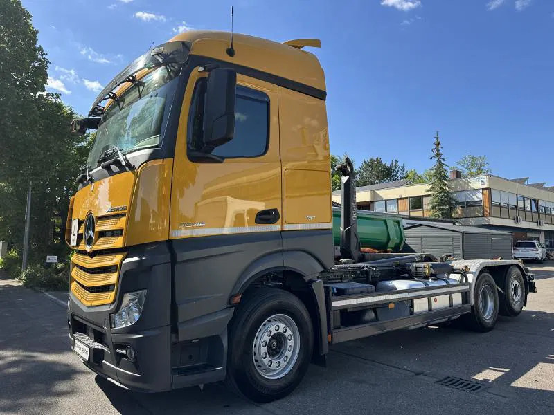 Mercedes-Benz Actros 2546 6x2 2646 Lenk/Lift MEILLER 2170 Intarder - Camion porte-conteneur/ Caisse mobile, Camion grue: photos 1 Mercedes-Benz Actros 2546 6x2 2646 Lenk/Lift MEILLER 2170 Intarder - Camion porte-conteneur/ Caisse mobile, Camion grue: photos 1