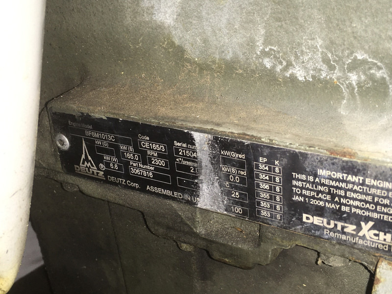 Deutz BF6M1013C USED - Engins de chantier: photos 1 Deutz BF6M1013C USED - Engins de chantier: photos 1