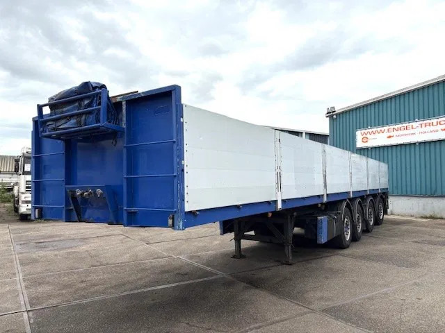 Kwb KWB P-504-STI-H 4-AXLE FLATBED TRAILER (SAF AXLES / 2x STEERING AXLE / 2x LIFT-AXLE / ALUMINIUM SIDE BORDS /ABS-EBS) - Semi-remorque plateau: photos 1 Kwb KWB P-504-STI-H 4-AXLE FLATBED TRAILER (SAF AXLES / 2x STEERING AXLE / 2x LIFT-AXLE / ALUMINIUM SIDE BORDS /ABS-EBS) - Semi-remorque plateau: photos 1