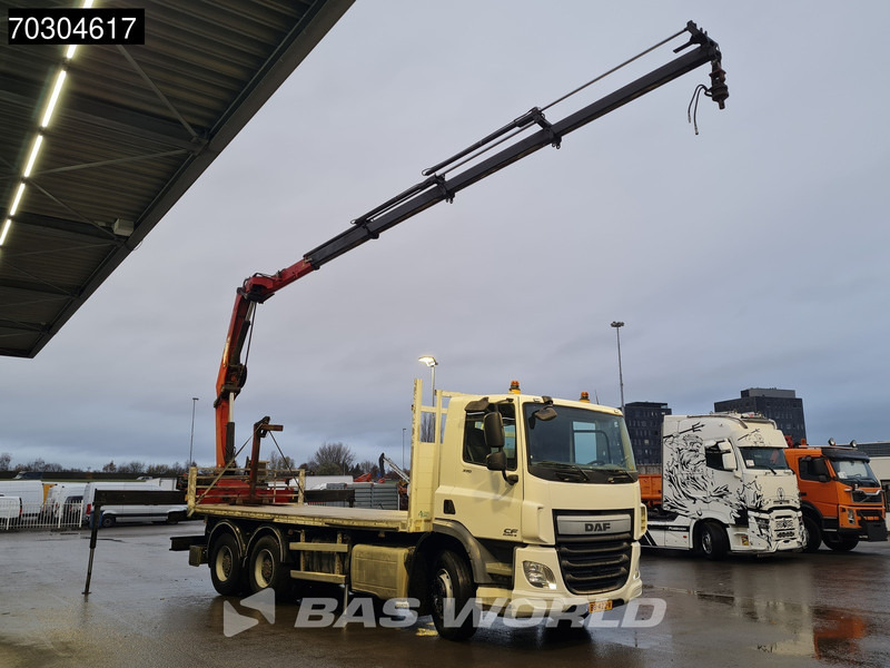 DAF CF 370 6X4 NL-Truck HMF1820-K4 Crane Manual Steelsuspension Big-Axle Euro 6 - Camion plateau, Camion grue: photos 3 DAF CF 370 6X4 NL-Truck HMF1820-K4 Crane Manual Steelsuspension Big-Axle Euro 6 - Camion plateau, Camion grue: photos 3