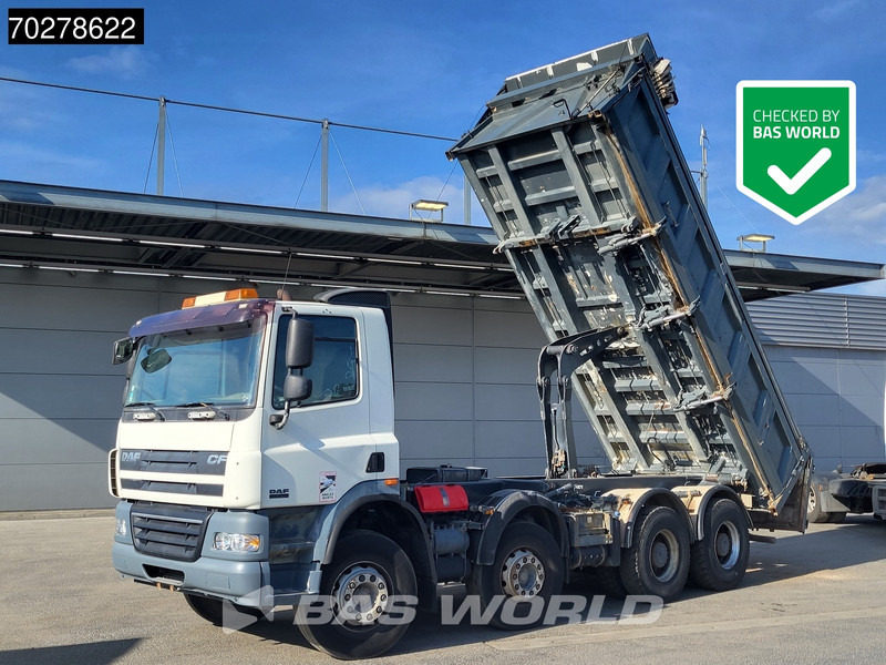 DAF CF85.410 8X4 13m3 Meiller 2-side tipper Big-Axle steel suspension Automatic Euro 4 - Camion benne: photos 1 DAF CF85.410 8X4 13m3 Meiller 2-side tipper Big-Axle steel suspension Automatic Euro 4 - Camion benne: photos 1