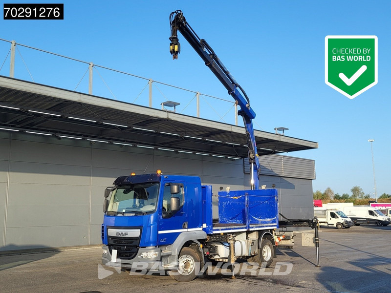 DAF LF 260 LF 4X2 HIAB 111 B-2 Hiduo Crane Automatic ACC Euro 6 - Camion plateau, Camion grue: photos 1 DAF LF 260 LF 4X2 HIAB 111 B-2 Hiduo Crane Automatic ACC Euro 6 - Camion plateau, Camion grue: photos 1