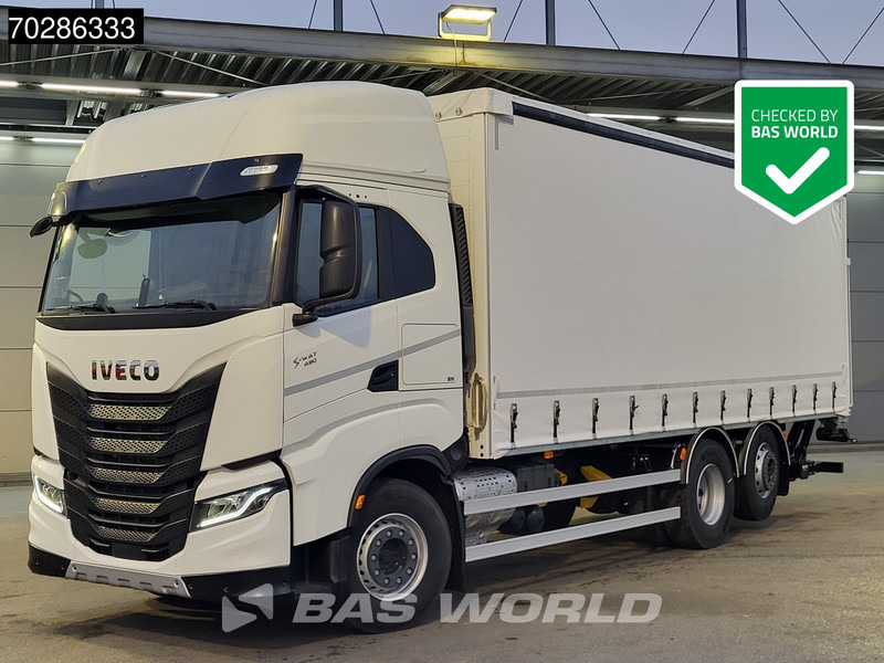 Iveco S-Way 490 6X2 NEW! 2000kg Ladebordwand Retarder Automatic Navi ACC Standklima - Camion à rideaux coulissants: photos 1 Iveco S-Way 490 6X2 NEW! 2000kg Ladebordwand Retarder Automatic Navi ACC Standklima - Camion à rideaux coulissants: photos 1
