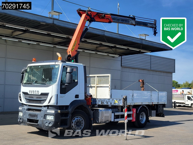 Iveco Stralis 310 4X2 Palfinger PK14502-SH Kran Crane Rotator Steel suspension Euro 6 - Camion plateau, Camion grue: photos 1 Iveco Stralis 310 4X2 Palfinger PK14502-SH Kran Crane Rotator Steel suspension Euro 6 - Camion plateau, Camion grue: photos 1