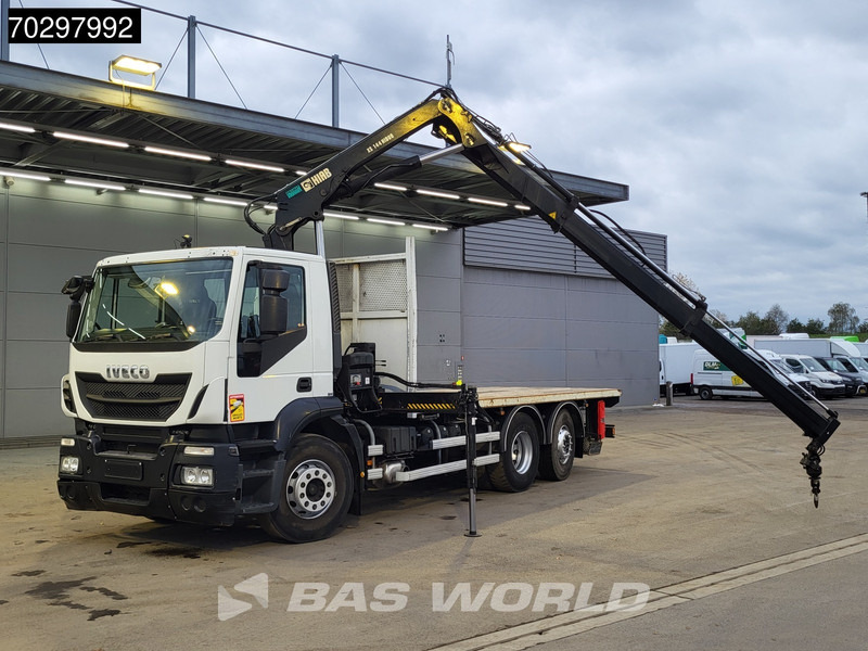 Iveco Stralis 310 Stralis 6X2 HIAB 144 BS-2 Crane Kran Lift+Steering-Axle Manual Euro 5 - Camion plateau, Camion grue: photos 5 Iveco Stralis 310 Stralis 6X2 HIAB 144 BS-2 Crane Kran Lift+Steering-Axle Manual Euro 5 - Camion plateau, Camion grue: photos 5