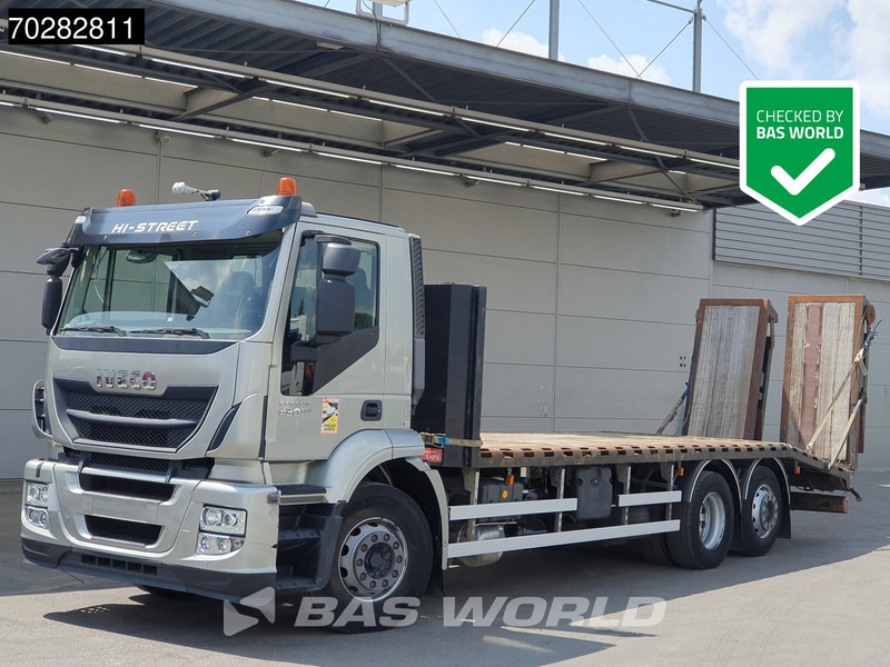 Iveco Stralis 420 6X2 Machine transporter Hydraulic ramps Retarder Liftachse Euro 5 - Camion porte-voitures: photos 1 Iveco Stralis 420 6X2 Machine transporter Hydraulic ramps Retarder Liftachse Euro 5 - Camion porte-voitures: photos 1