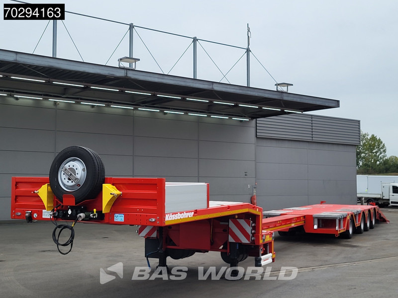 Kässbohrer LB4E 4 axles Hydr. Ramps 620cm-Extendable Lift+ 2x Steering Axle - Semi-remorque surbaissé: photos 2 Kässbohrer LB4E 4 axles Hydr. Ramps 620cm-Extendable Lift+ 2x Steering Axle - Semi-remorque surbaissé: photos 2