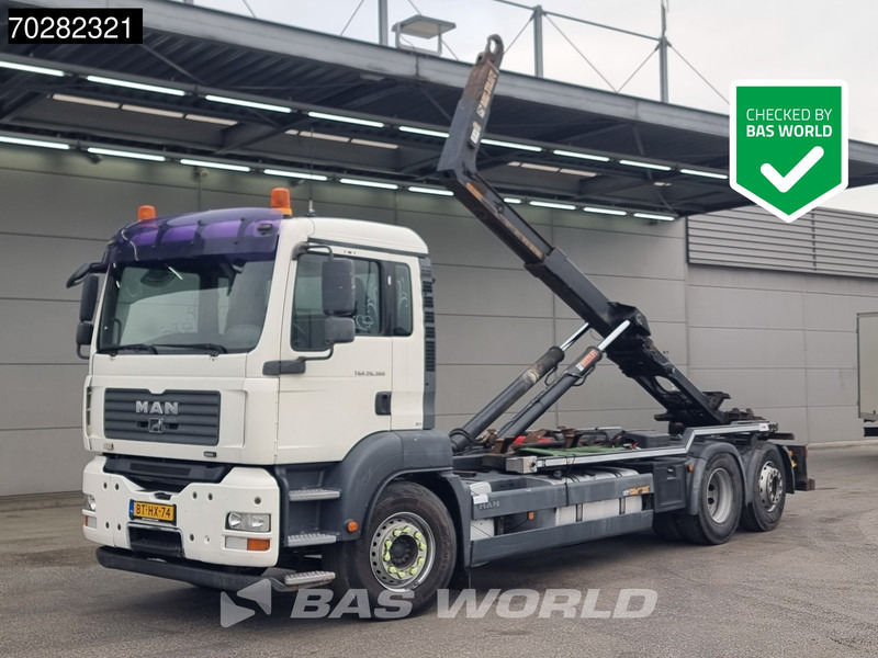 MAN TGA 26.360 6X2 NL-Truck 20tons Hyva Multilift Automatic Euro 5 - Camion ampliroll: photos 1 MAN TGA 26.360 6X2 NL-Truck 20tons Hyva Multilift Automatic Euro 5 - Camion ampliroll: photos 1