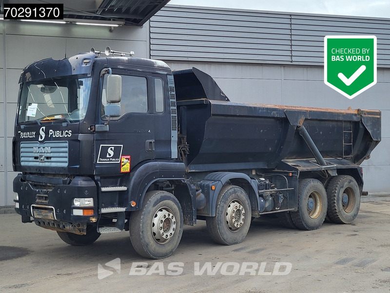 MAN TGA 35.480 8X4 BROKEN ENGINE! 16m3 tipper Steel suspension Manual Retarder Euro 2 - Camion benne: photos 2 MAN TGA 35.480 8X4 BROKEN ENGINE! 16m3 tipper Steel suspension Manual Retarder Euro 2 - Camion benne: photos 2