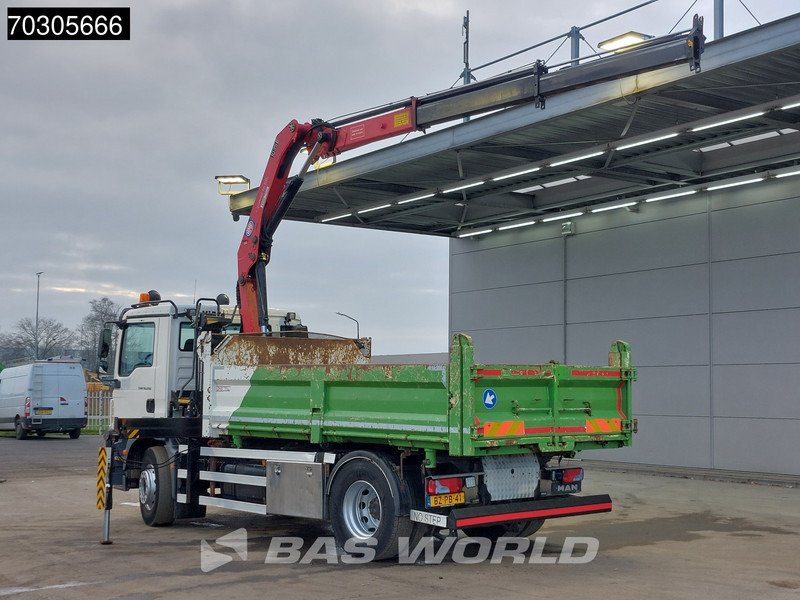 MAN TGM 18.290 4X2 HMF1035-K2 Crane Kran 6m3 3-side tipper Automatic Euro 5 - Camion benne, Camion grue: photos 2 MAN TGM 18.290 4X2 HMF1035-K2 Crane Kran 6m3 3-side tipper Automatic Euro 5 - Camion benne, Camion grue: photos 2