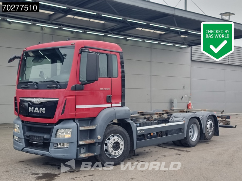 MAN TGS 26.320 6X2 BDF ADR Lift+lenkasche Automatic Euro 6 - Camion porte-conteneur/ Caisse mobile: photos 1 MAN TGS 26.320 6X2 BDF ADR Lift+lenkasche Automatic Euro 6 - Camion porte-conteneur/ Caisse mobile: photos 1