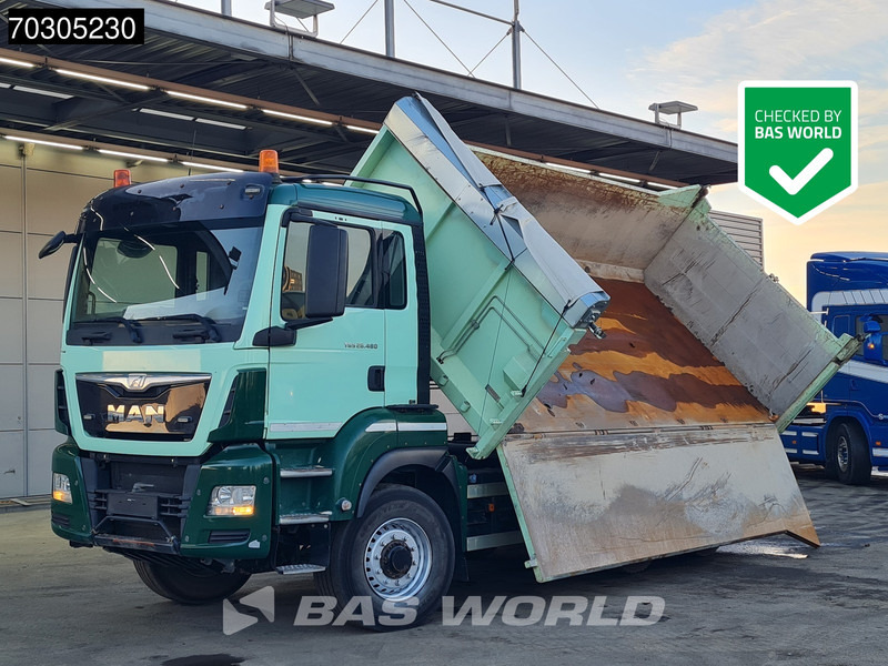 MAN TGS 26.480 6X6 13 m³ 2-way tipper Tarpaulin 6x6 Hydrodrive Big-Axle Euro 6 - Camion benne: photos 1 MAN TGS 26.480 6X6 13 m³ 2-way tipper Tarpaulin 6x6 Hydrodrive Big-Axle Euro 6 - Camion benne: photos 1