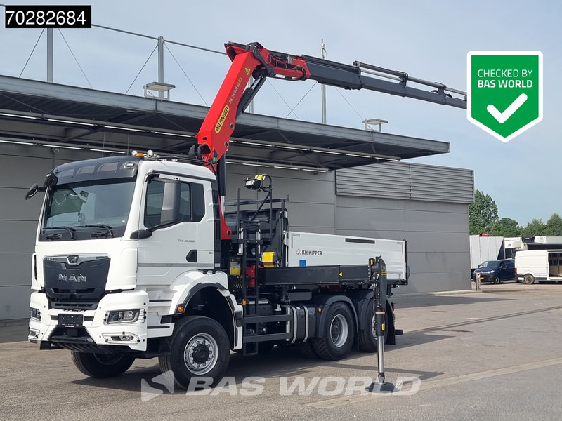 MAN TGS 28.520 6X4 Palfinger PK24001 SLD 5 Kran 2-way tipper Retarder Big-Axle Liftachse Euro 6 - Camion benne, Camion grue: photos 1 MAN TGS 28.520 6X4 Palfinger PK24001 SLD 5 Kran 2-way tipper Retarder Big-Axle Liftachse Euro 6 - Camion benne, Camion grue: photos 1