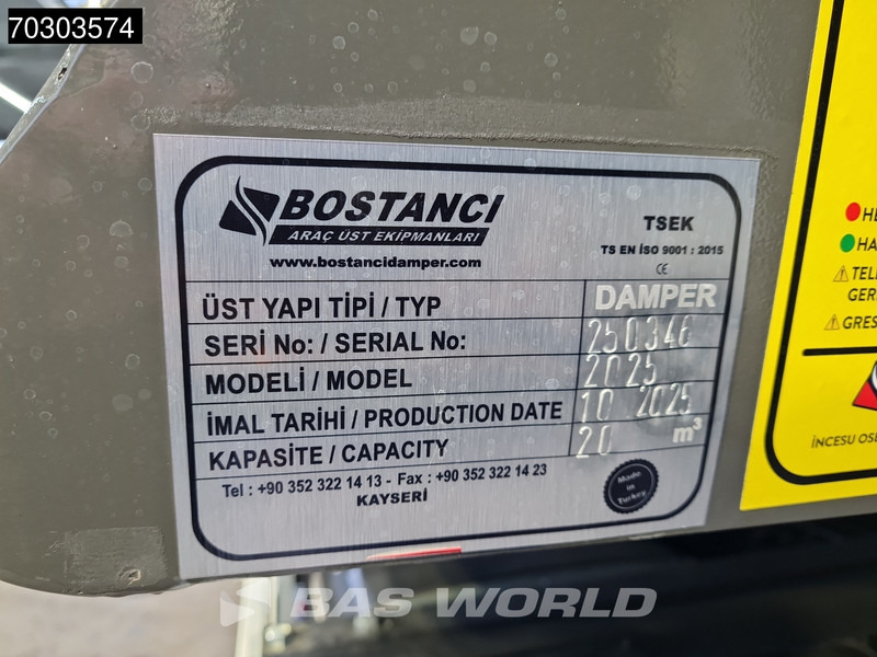 Camion benne neuf MAN TGS 33.480 6X4 NEW! 20m3 Tipper Steelsuspension Big-Axle Automatic Euro 6: photos 16 Camion benne neuf MAN TGS 33.480 6X4 NEW! 20m3 Tipper Steelsuspension Big-Axle Automatic Euro 6: photos 16