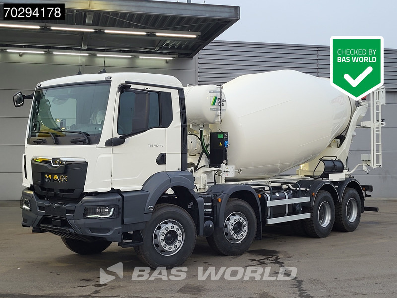 MAN TGS 41.440 8X4 NEW! 12m3 Stetter concrete mixer Big-Axle Steelsuspension Euro 6 - Camion malaxeur: photos 1 MAN TGS 41.440 8X4 NEW! 12m3 Stetter concrete mixer Big-Axle Steelsuspension Euro 6 - Camion malaxeur: photos 1