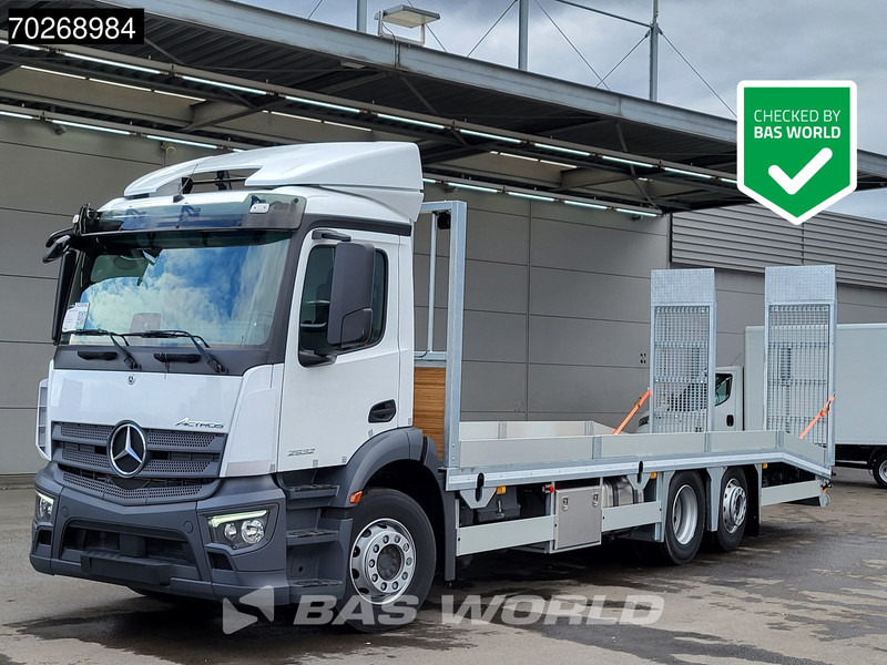Mercedes-Benz Actros 2532 6X2 NEW! Machine tansporter Oprijwagen Lenkachse Navi Euro 6 - Camion porte-voitures: photos 1 Mercedes-Benz Actros 2532 6X2 NEW! Machine tansporter Oprijwagen Lenkachse Navi Euro 6 - Camion porte-voitures: photos 1