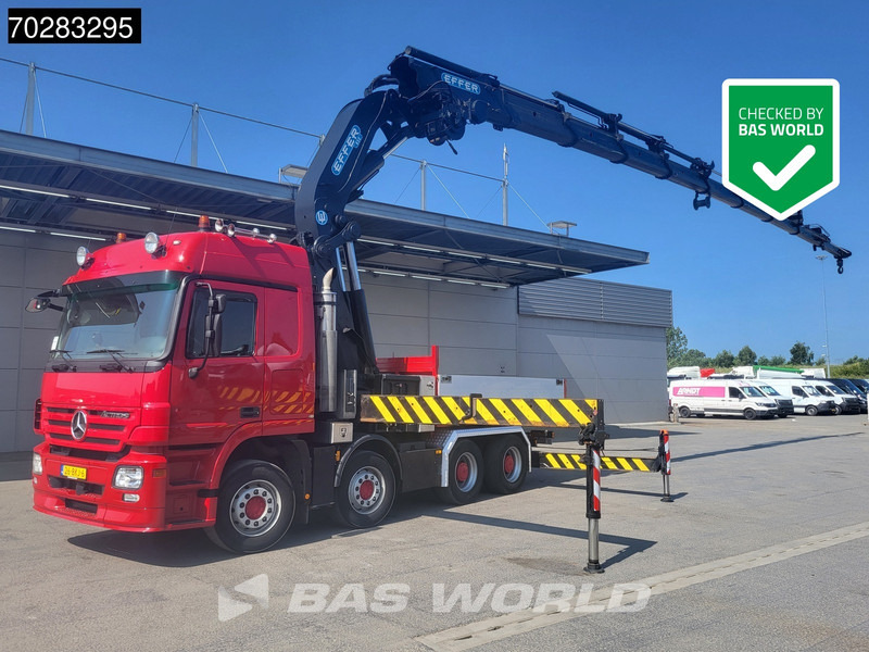 Mercedes-Benz Actros 2648 850 8X4 Effer 350/9S Kran Fifth wheel Big-Axle Automatic Euro 5 - Camion plateau, Camion grue: photos 1 Mercedes-Benz Actros 2648 850 8X4 Effer 350/9S Kran Fifth wheel Big-Axle Automatic Euro 5 - Camion plateau, Camion grue: photos 1