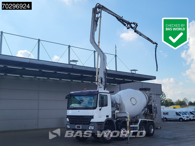 Mercedes-Benz Actros 3241 8X4 Putzmeister TMM 21 PUMI 7m3 Liebherr mixer 3-Pedals Big-Axle Euro 3 - Camion malaxeur: photos 1 Mercedes-Benz Actros 3241 8X4 Putzmeister TMM 21 PUMI 7m3 Liebherr mixer 3-Pedals Big-Axle Euro 3 - Camion malaxeur: photos 1