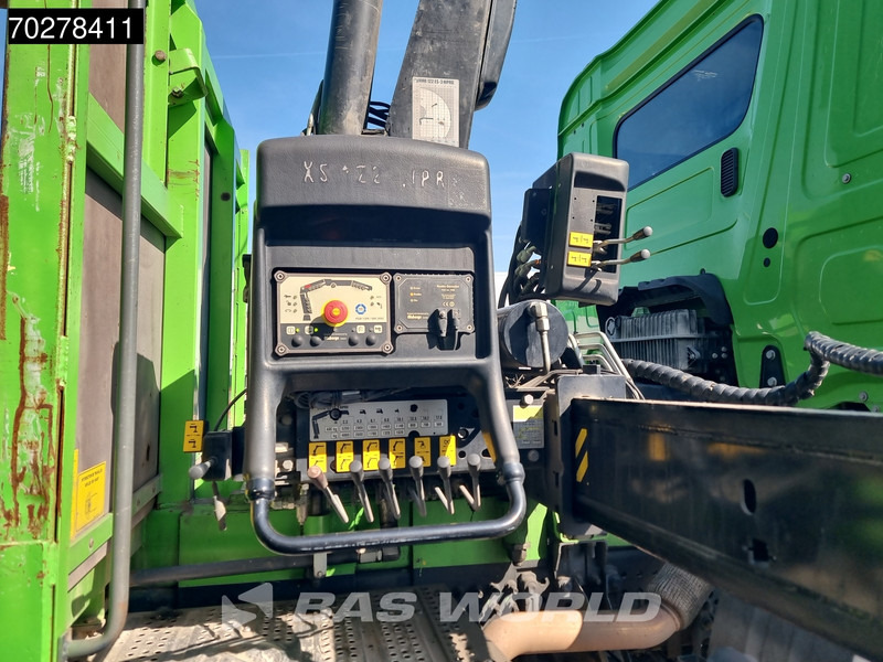 Camion plateau, Camion grue Mercedes-Benz Arocs 1830 4X2 Hiab 122 ES-3 HIPRO Kran Crane Big-Axle Euro 6: photos 19