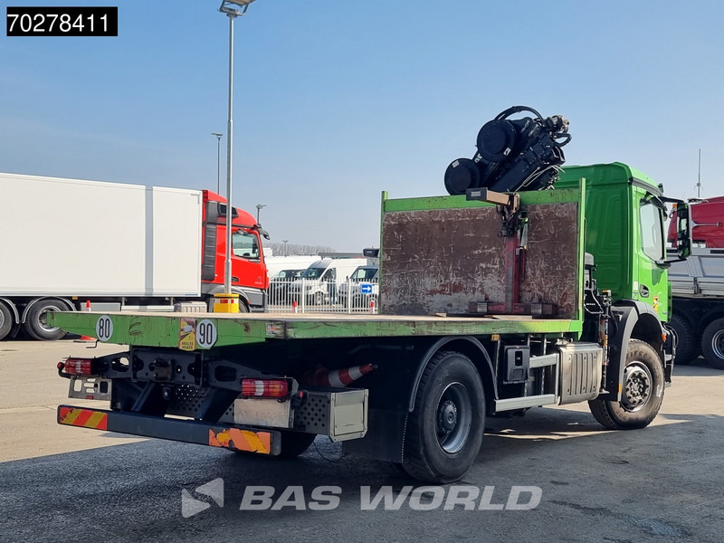 Camion plateau, Camion grue Mercedes-Benz Arocs 1830 4X2 Hiab 122 ES-3 HIPRO Kran Crane Big-Axle Euro 6: photos 8