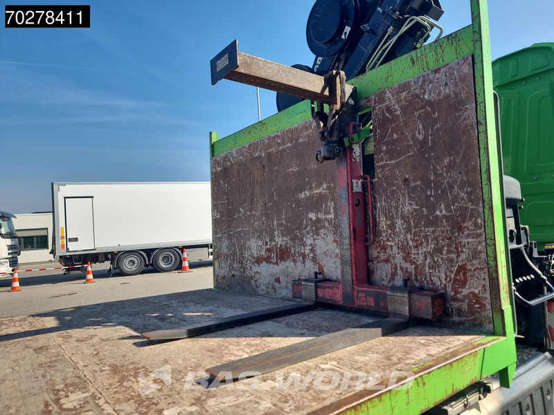 Camion plateau, Camion grue Mercedes-Benz Arocs 1830 4X2 Hiab 122 ES-3 HIPRO Kran Crane Big-Axle Euro 6: photos 17