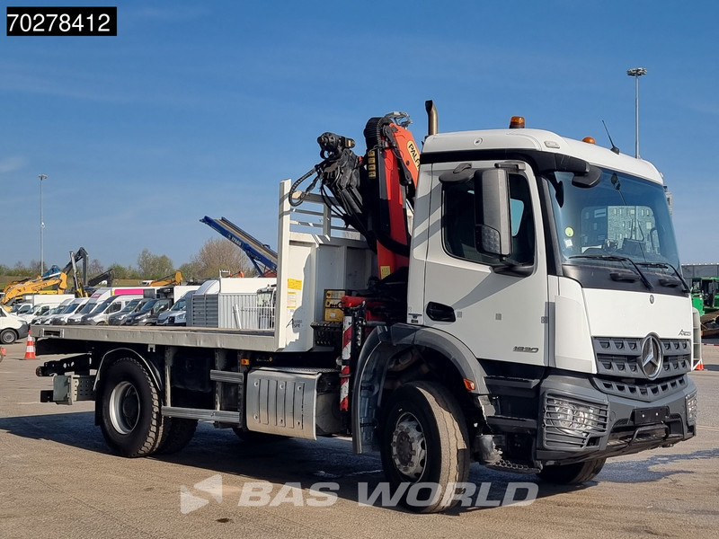 Camion plateau, Camion grue Mercedes-Benz Arocs 1830 4X2 Palfinger PK12.002 EH B Remote Full Steel Big-Axle Euro 6: photos 8