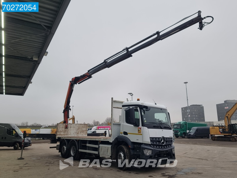 Mercedes-Benz Arocs 2536 6X2 Palfinger PK 16002 Crane Lenkasche Euro 6 - Camion plateau, Camion grue: photos 3 Mercedes-Benz Arocs 2536 6X2 Palfinger PK 16002 Crane Lenkasche Euro 6 - Camion plateau, Camion grue: photos 3