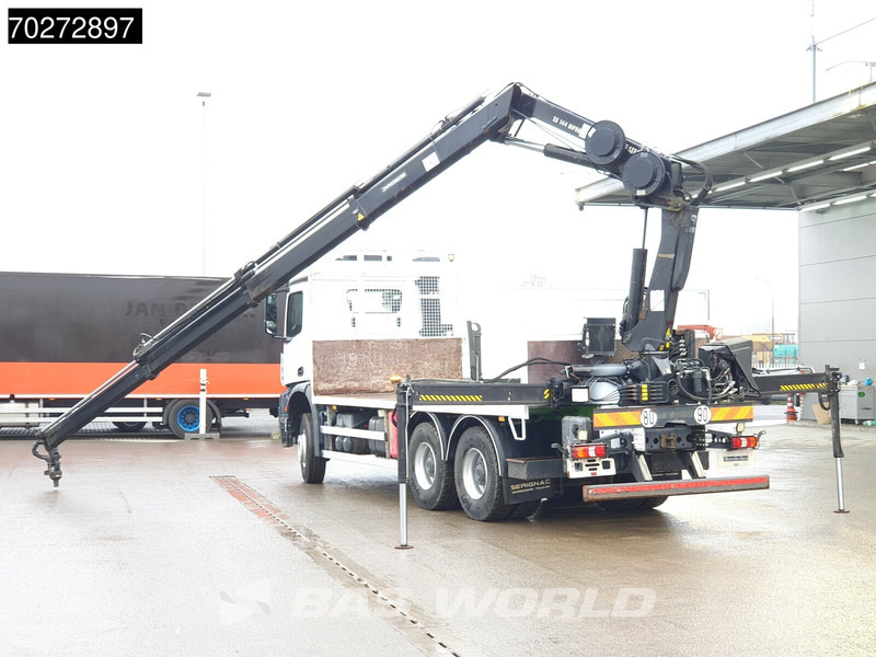 Mercedes-Benz Arocs 2636 6X4 Hiab 144 E-3 Hipro Kran Crane Remote Full Steel Euro 6 - Camion plateau, Camion grue: photos 2 Mercedes-Benz Arocs 2636 6X4 Hiab 144 E-3 Hipro Kran Crane Remote Full Steel Euro 6 - Camion plateau, Camion grue: photos 2