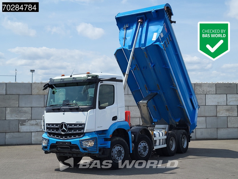 Mercedes-Benz Arocs 3243 8X4 16m3 tipper Big-Axle Steelsuspension Automatic Navi Euro 6 - Camion benne: photos 1 Mercedes-Benz Arocs 3243 8X4 16m3 tipper Big-Axle Steelsuspension Automatic Navi Euro 6 - Camion benne: photos 1