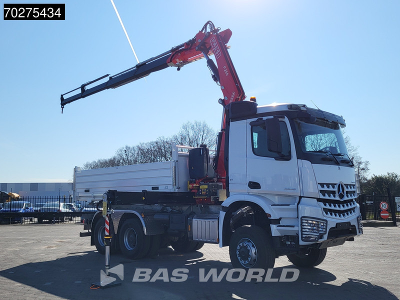 Mercedes-Benz Arocs 3348 6X6 NEW Fassi F255A.2.24 Kran Crane 3-way tipper Navi Euro 6 - Camion benne, Camion grue: photos 5 Mercedes-Benz Arocs 3348 6X6 NEW Fassi F255A.2.24 Kran Crane 3-way tipper Navi Euro 6 - Camion benne, Camion grue: photos 5