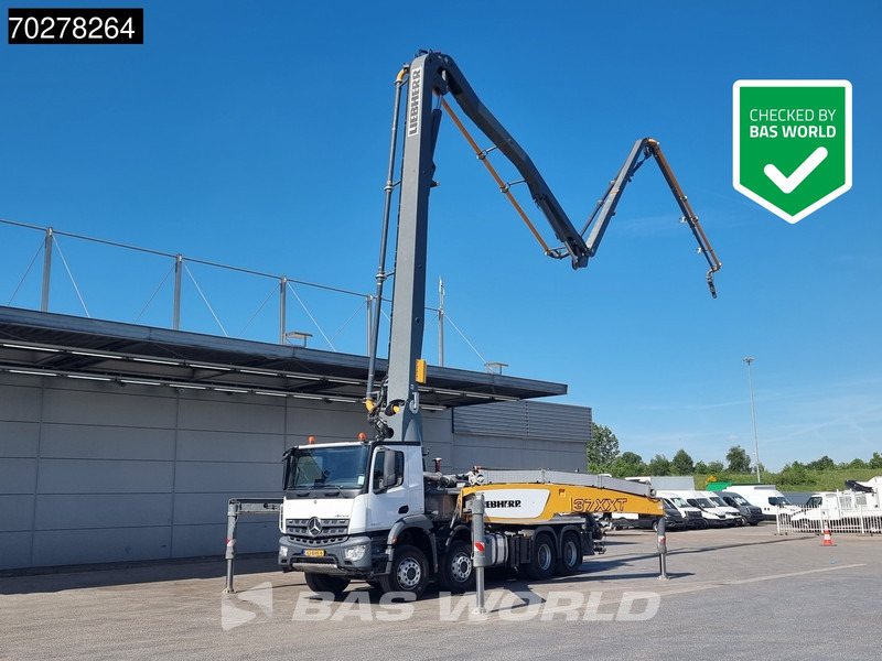 Mercedes-Benz Arocs 3540 8X4 NL-Truck Big-Axle Liebherr Pumpe 37m Euro 6 - Camion pompe: photos 1 Mercedes-Benz Arocs 3540 8X4 NL-Truck Big-Axle Liebherr Pumpe 37m Euro 6 - Camion pompe: photos 1