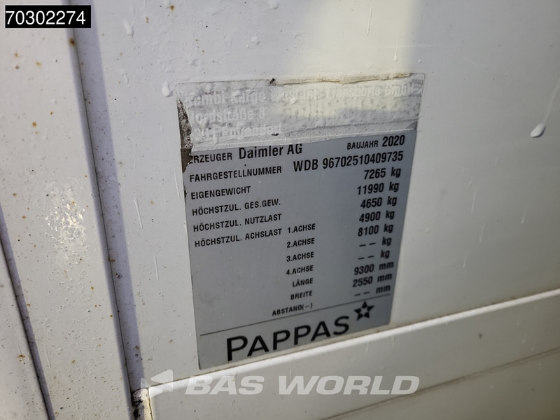 Camion fourgon Mercedes-Benz Atego 1224 Atego 4X2 6-Cylinder 12t Automatic 1500kg Tail Gate Euro 6: photos 16