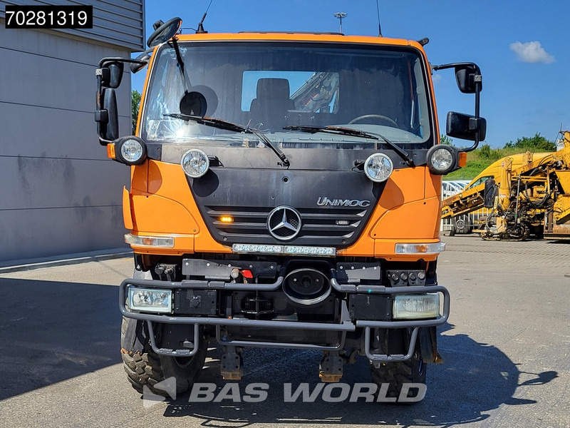 Camion plateau, Camion grue Mercedes-Benz U20 4X4 Hiab 022D-3 HIDUO Kran Crane Hydraulic Euro 5: photos 12