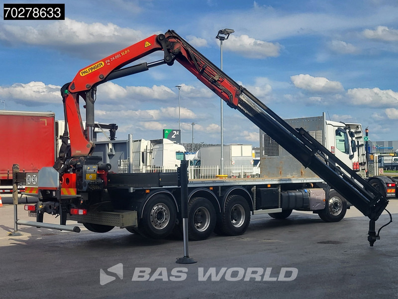 Camion plateau, Camion grue Renault C 480 8X4 Palfinger PK24.001 SLD5 Crane Kran Automatic Liftachse Euro 6: photos 9