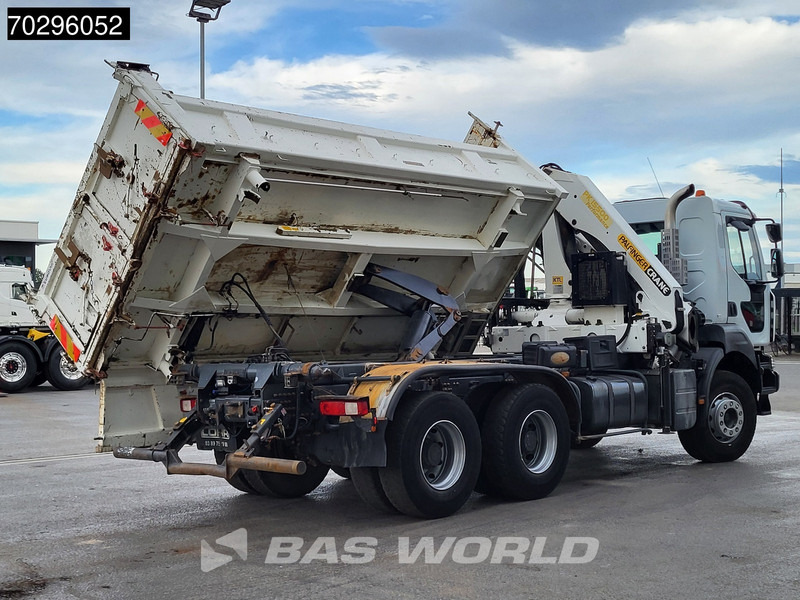 Camion benne, Camion grue Renault Kerax 370 6X4 Palfinger PK15500 Crane Kran 2-side Tipper Retarder Manual Euro 4: photos 17